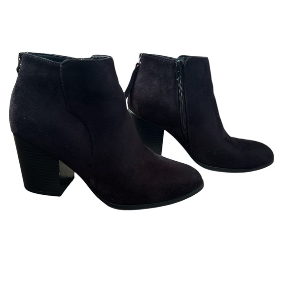 Seamed Heeled Braidy Wedge Boots - Picture 1 of 10